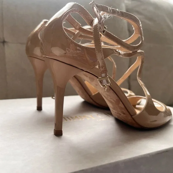 Jimmy Choo Ivette Nude 37.5 - Picture 7 of 7